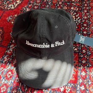 Abercrombie black baseball cap. New with tags.